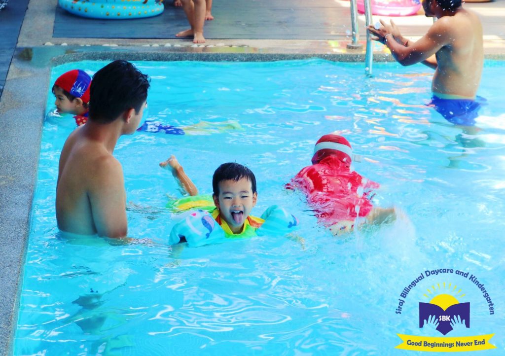 SBK Students Having Fun Swimming Whilst Under Supervision